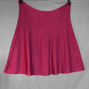 Burgundy Skater Skirt